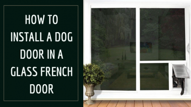 How to install a dog door in a glass French door